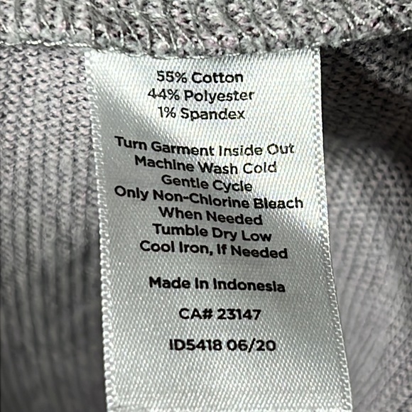 Talbots petite gray snowflake offset neckline sweater size XLP - Picture 5 of 9